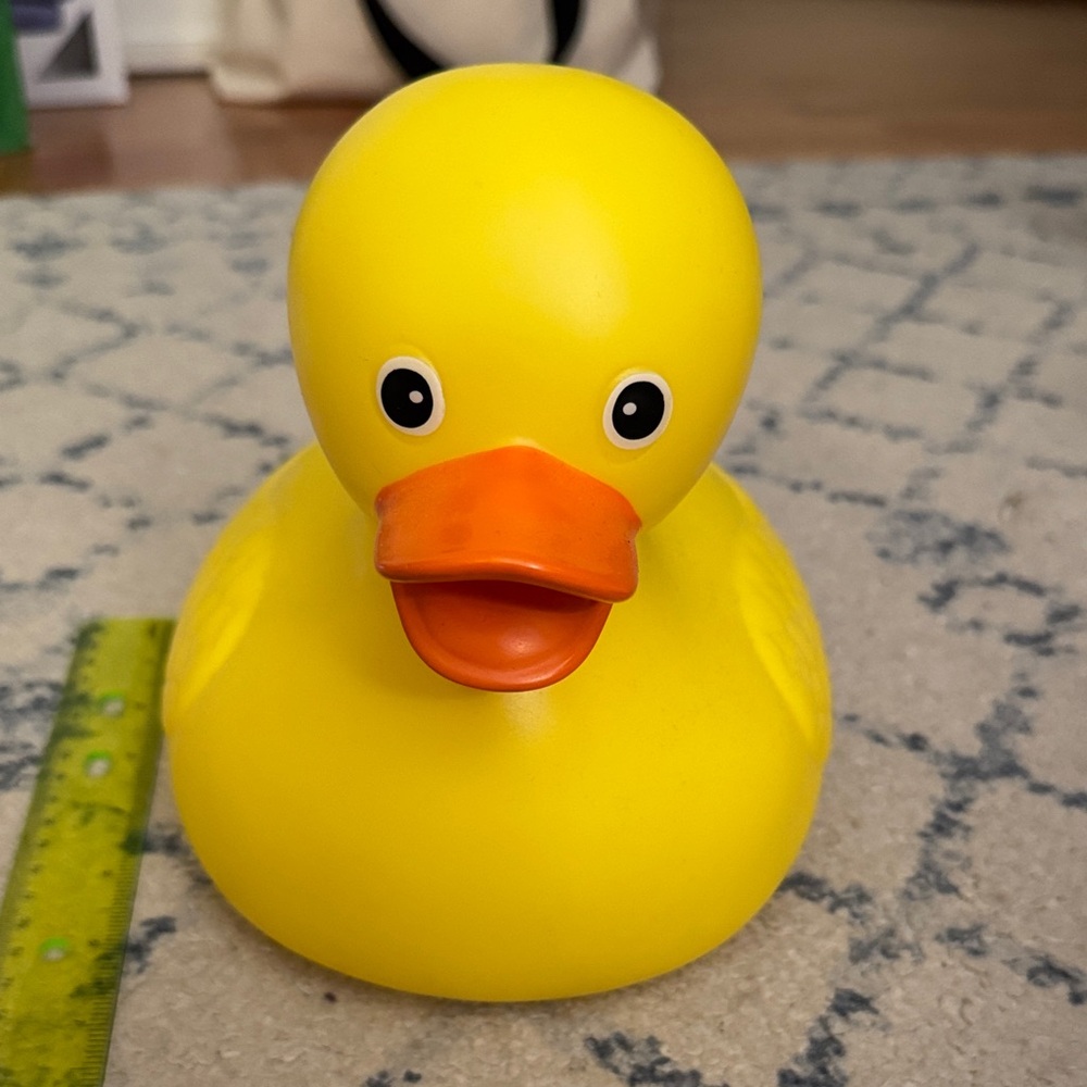 Classic Yellow Rubber Duck with Orange Beak